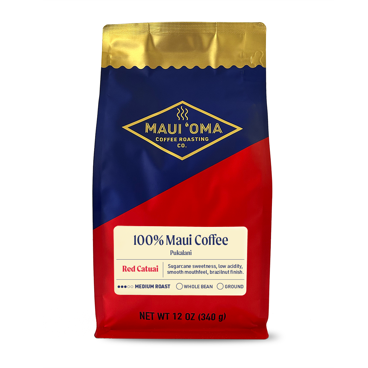 100% Maui, Pukalani, Red Catuai, Dark