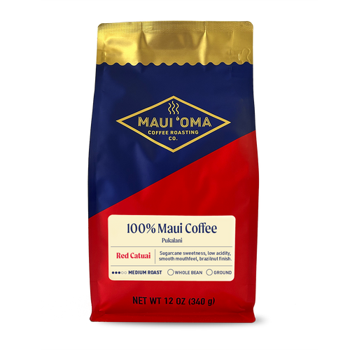100% Maui, Pukalani, Red Catuai, Dark – mauioma