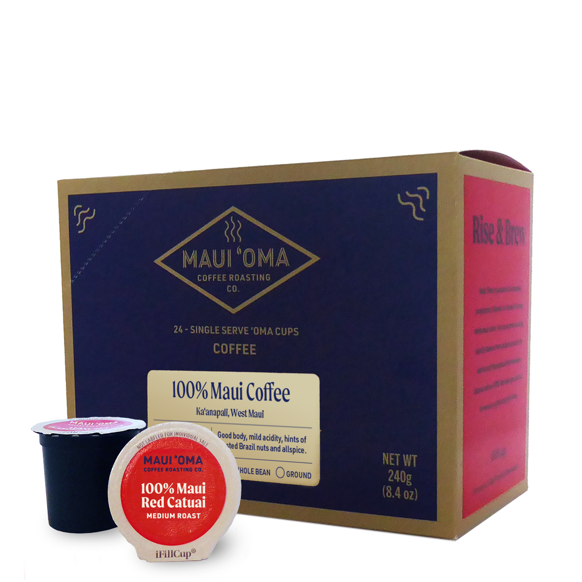 ‘Oma Cups - 100% Maui Red Catuai Medium Roast